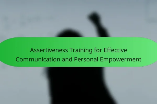 Assertiveness Training for Effective Communication and Personal Empowerment